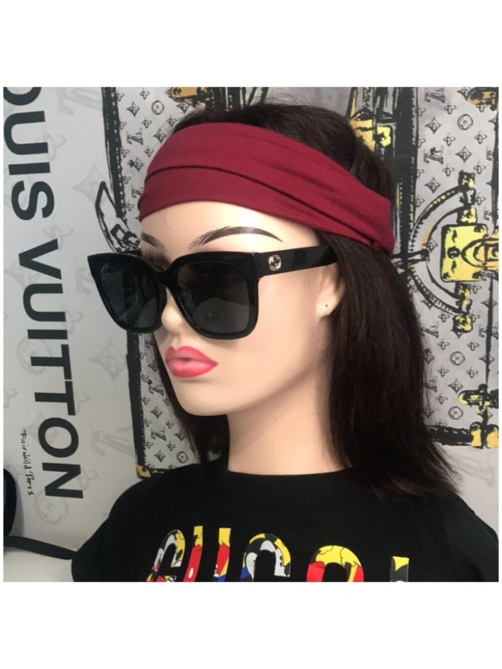 Gucci GG0034SAN Black Acetate Sunglasses 001 New